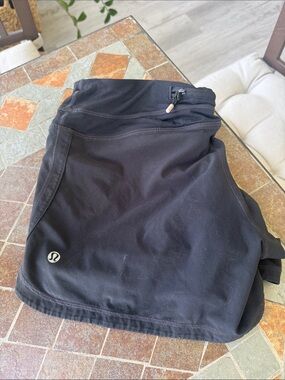 lululemon athletica Black Women's Athletic Shorts with Zip Pocket